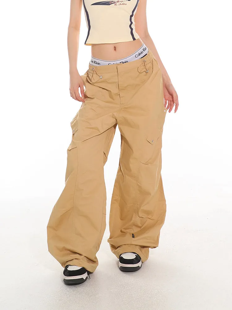 Drawstring Cargo Utility Pants