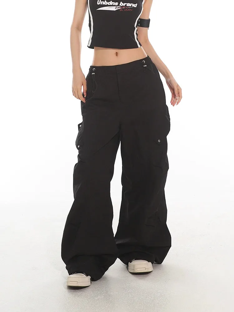 Drawstring Cargo Utility Pants
