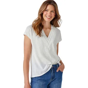Elevated Deep V Tee, Off White