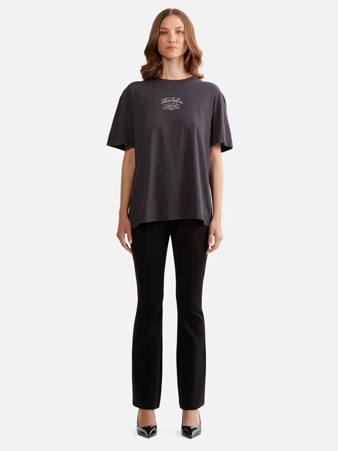ENA Pelly II LUNA Oversized Tee Racer - Vintage Black