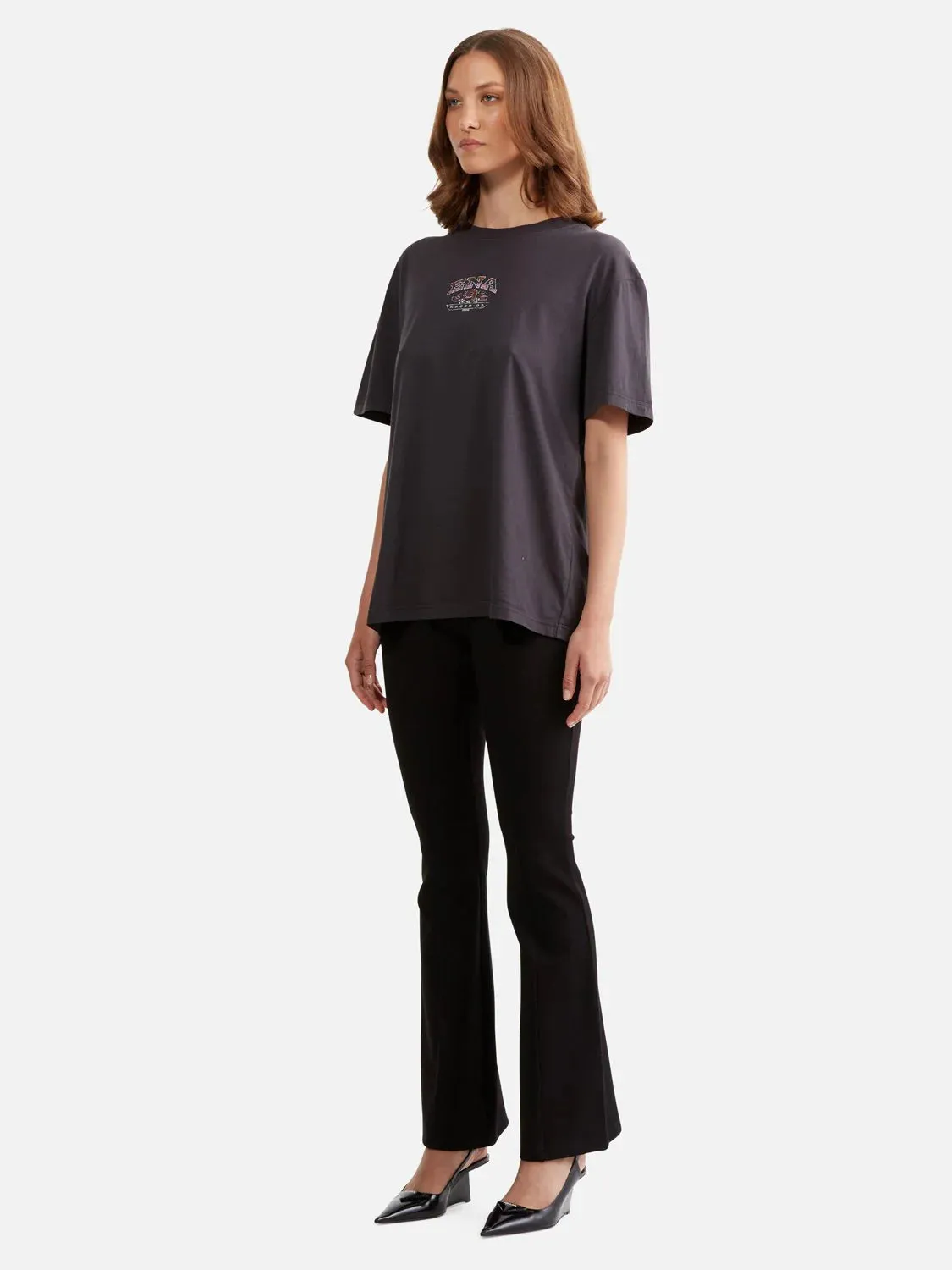 ENA Pelly II LUNA Oversized Tee Racer - Vintage Black