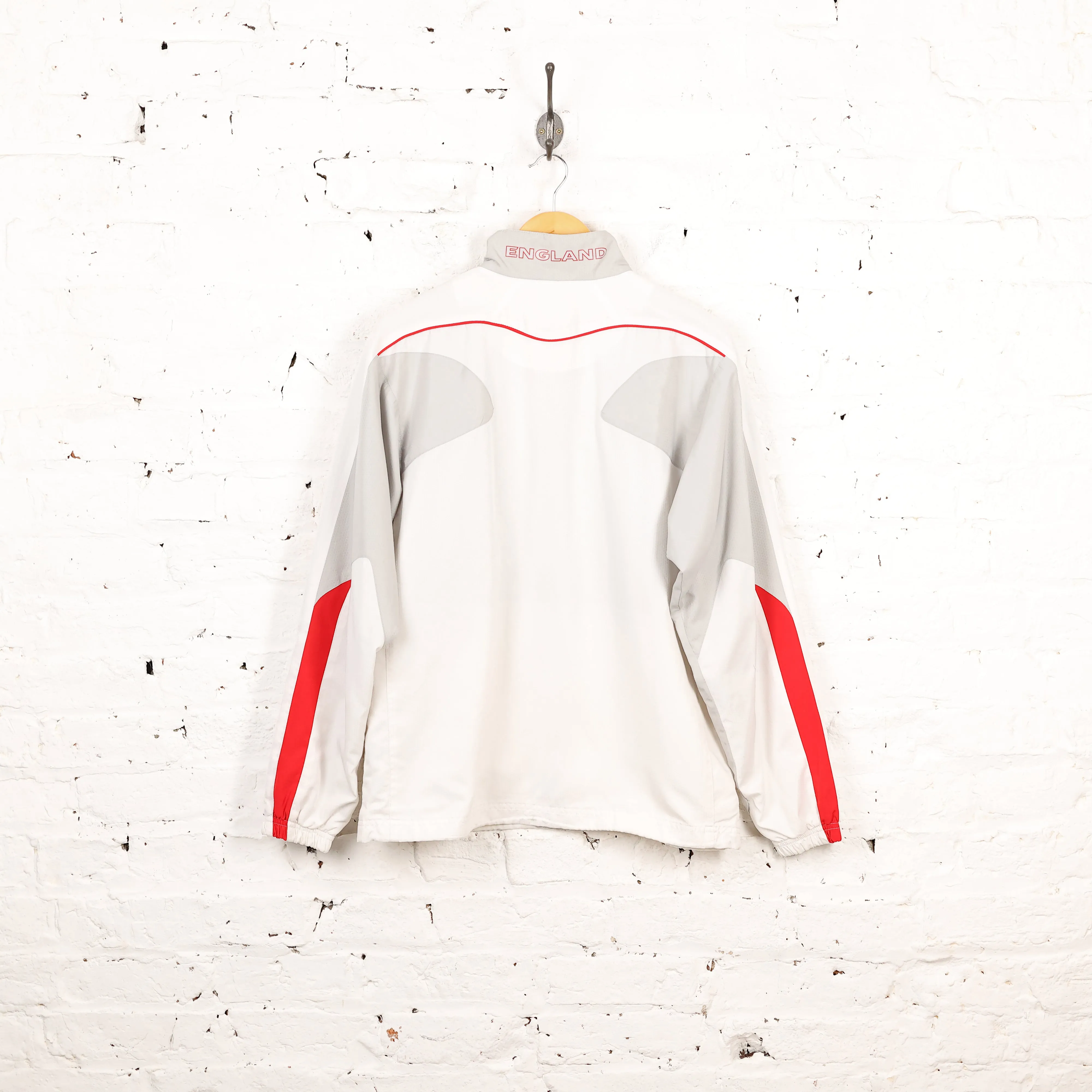 England Umbro Tracksuit Top Jacket - White - S