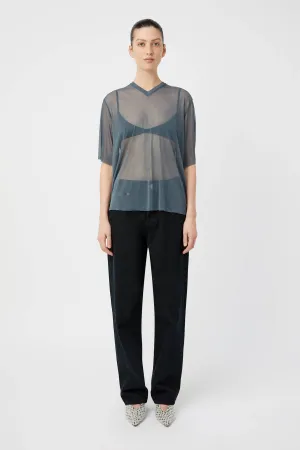 Enigma V Neck Sheer Tee