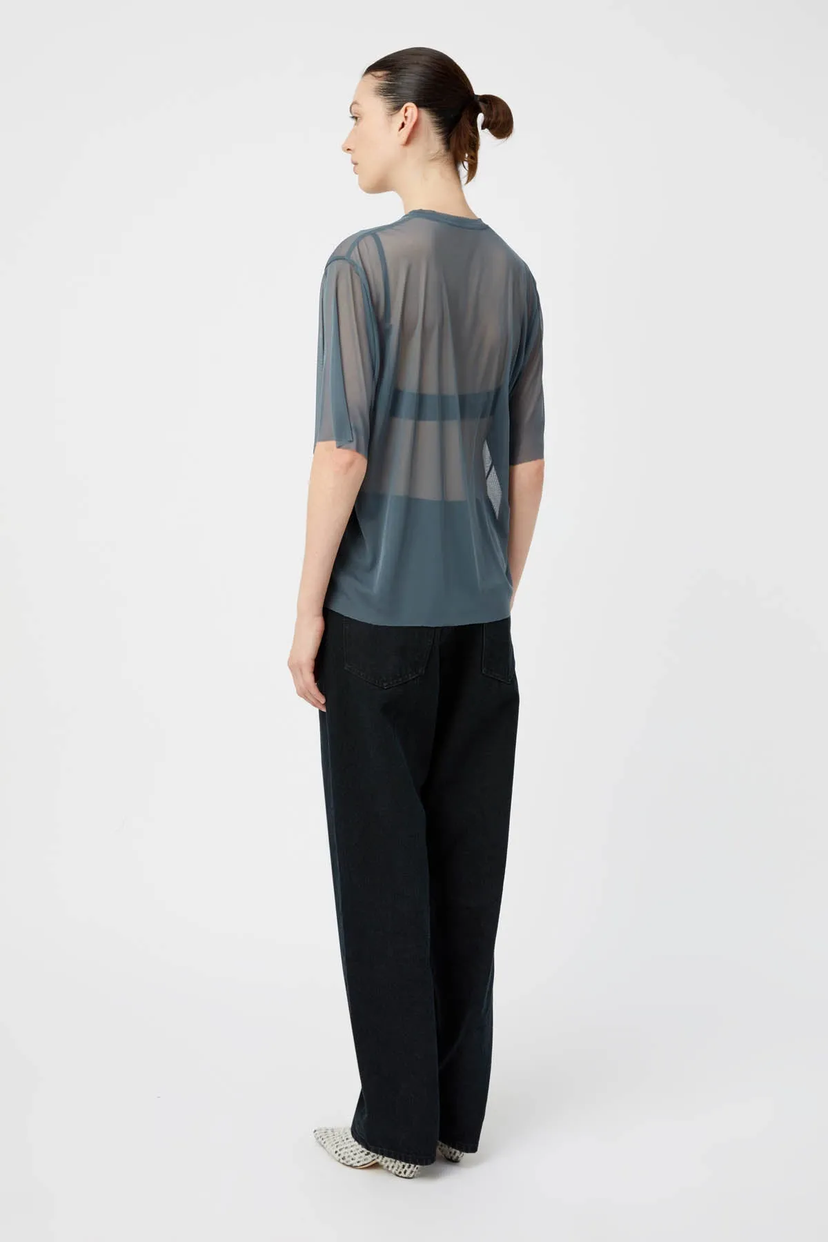 Enigma V Neck Sheer Tee