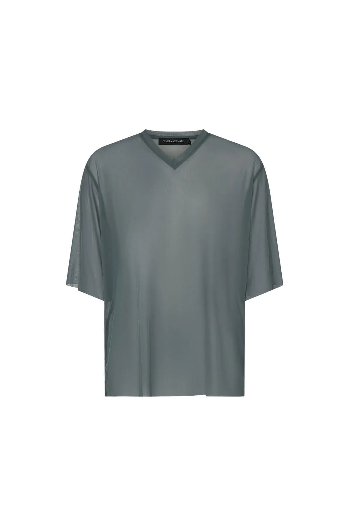 Enigma V Neck Sheer Tee