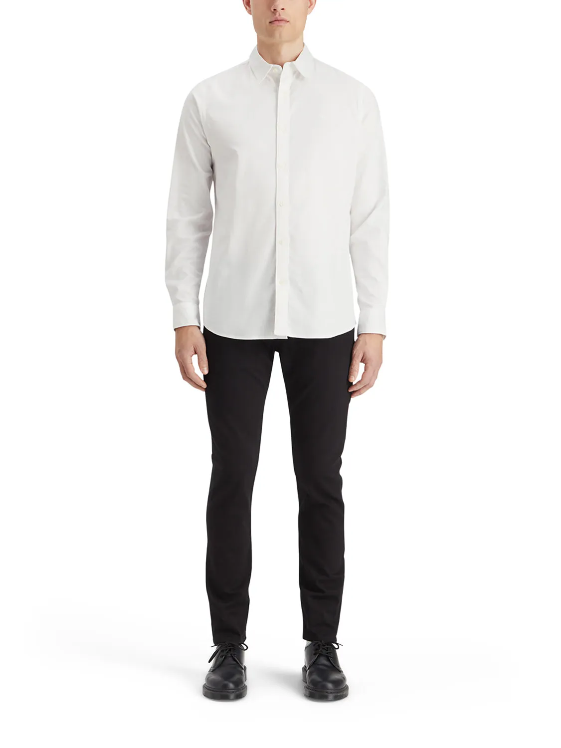 ESSENTIALS - Regular Fit Button Down Oxford - White