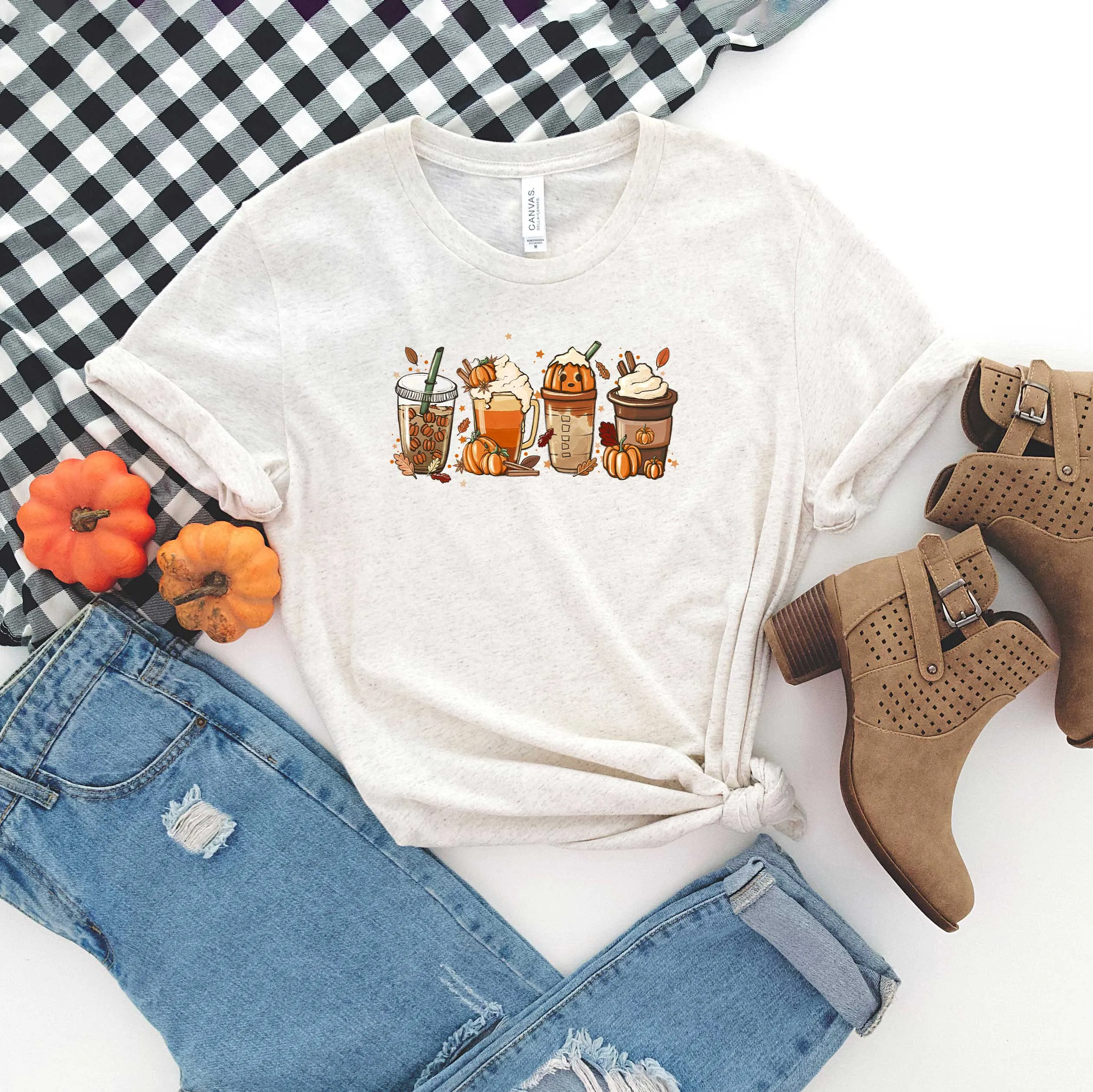 Fall Lattes | Short Sleeve Crew Neck