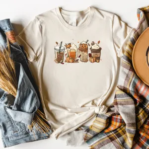 Fall Lattes | Short Sleeve Crew Neck