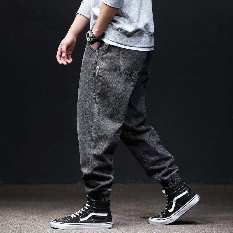 Fallwinter Tooling Jeans Mens Loose Harem
