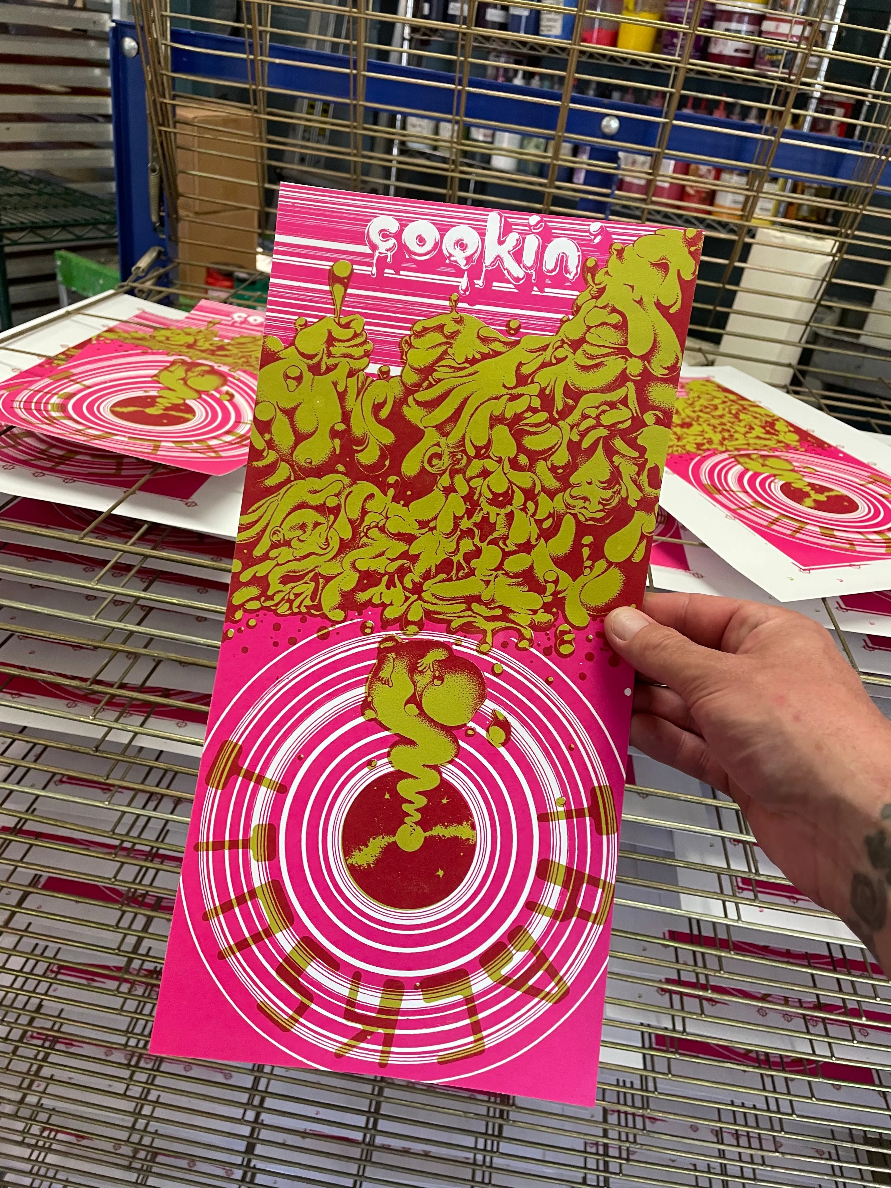 FATWF - Cookin' Screenprinted   Glow Vinyl