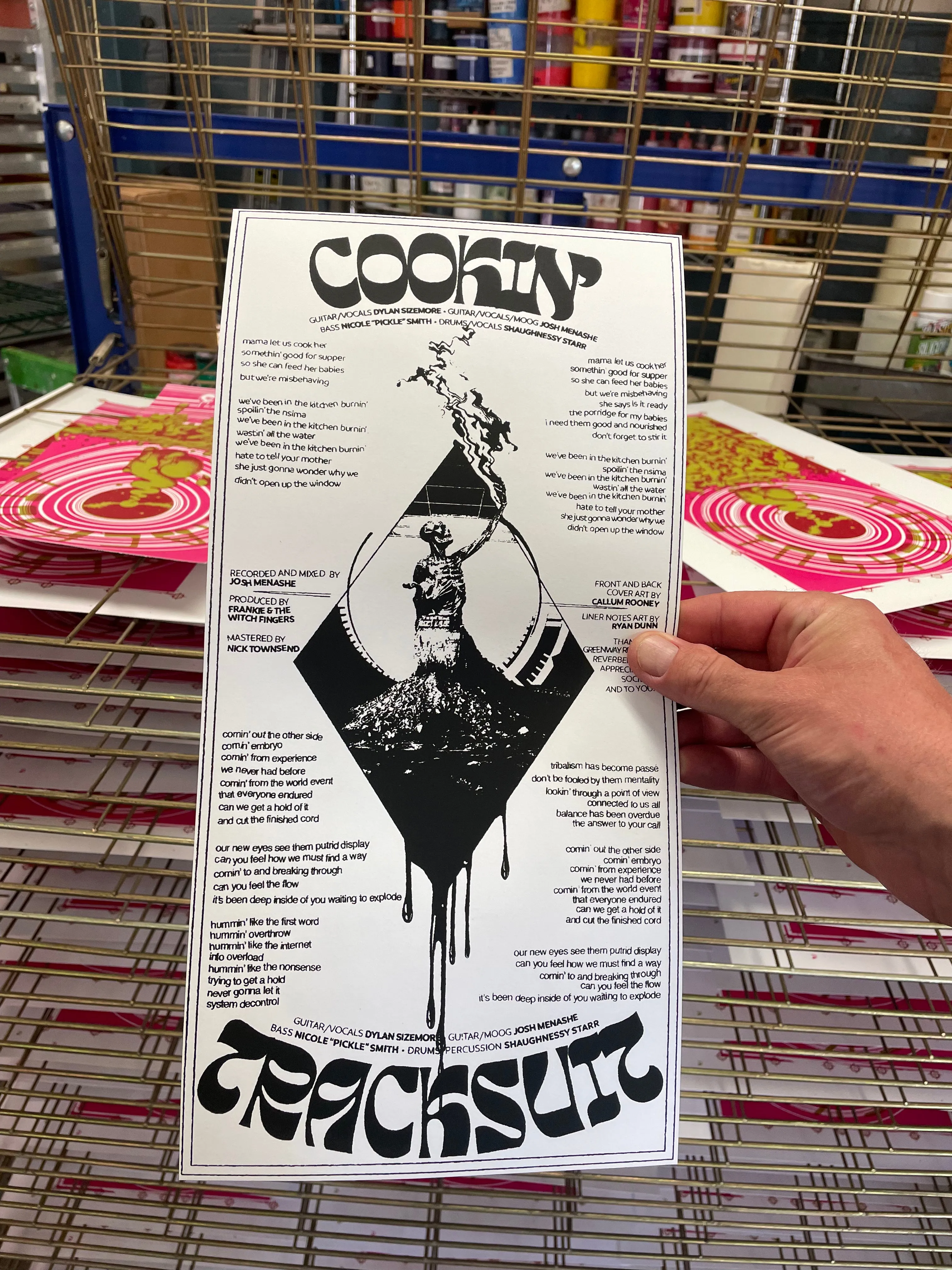 FATWF - Cookin' Screenprinted   Glow Vinyl