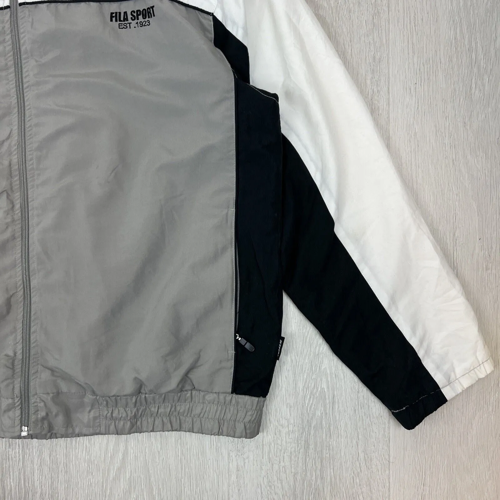FILA Vintage Colour-block Mens Full Zip Tracksuit Jacket Size Medium