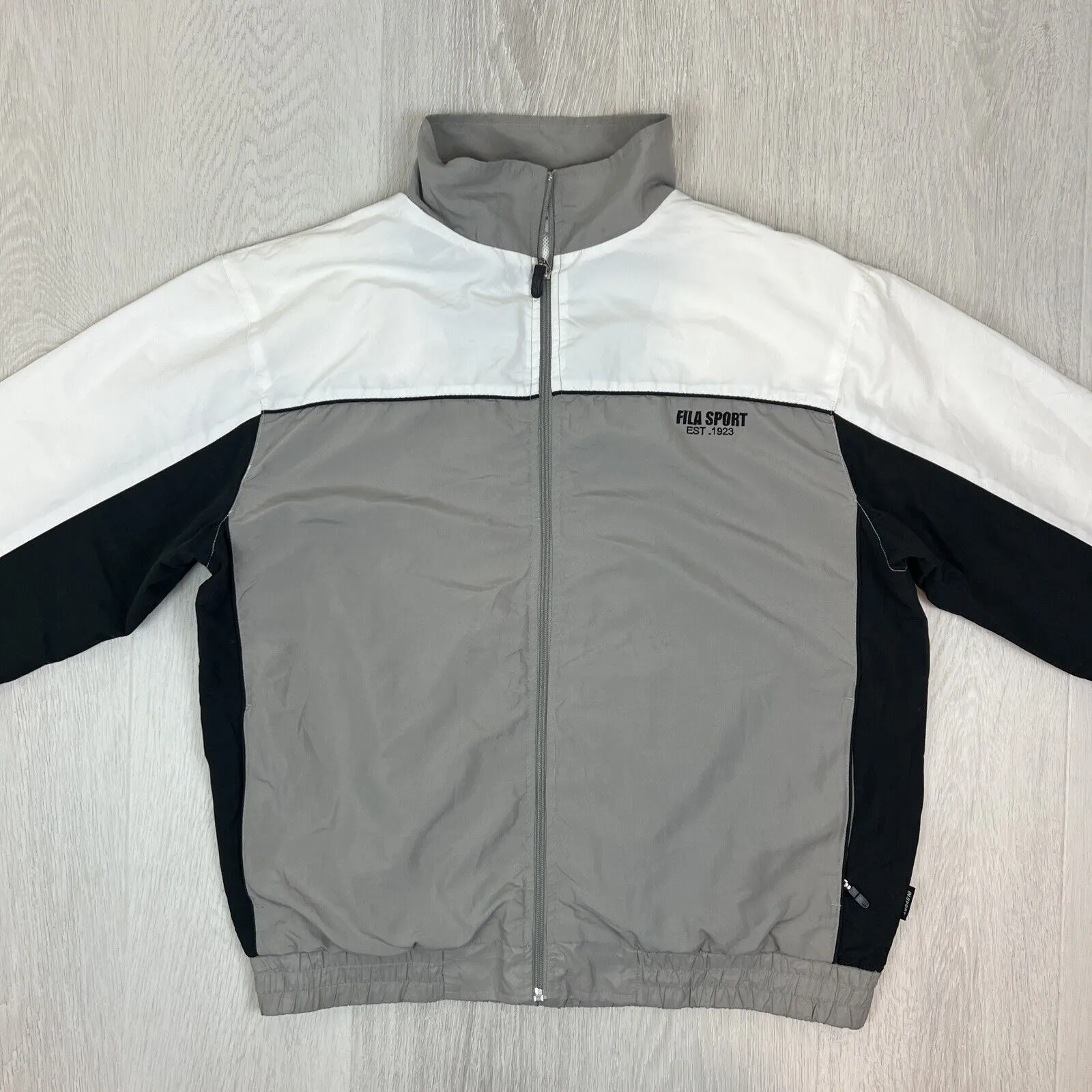FILA Vintage Colour-block Mens Full Zip Tracksuit Jacket Size Medium