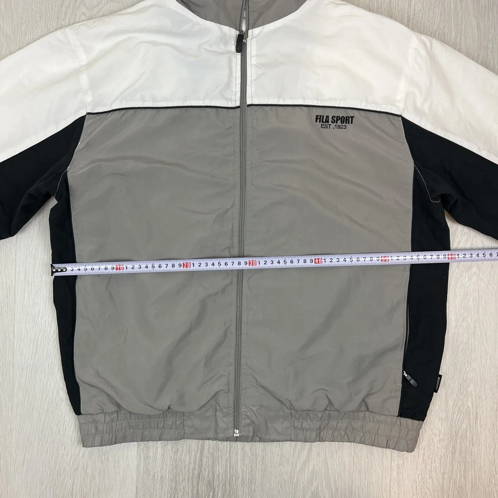 FILA Vintage Colour-block Mens Full Zip Tracksuit Jacket Size Medium