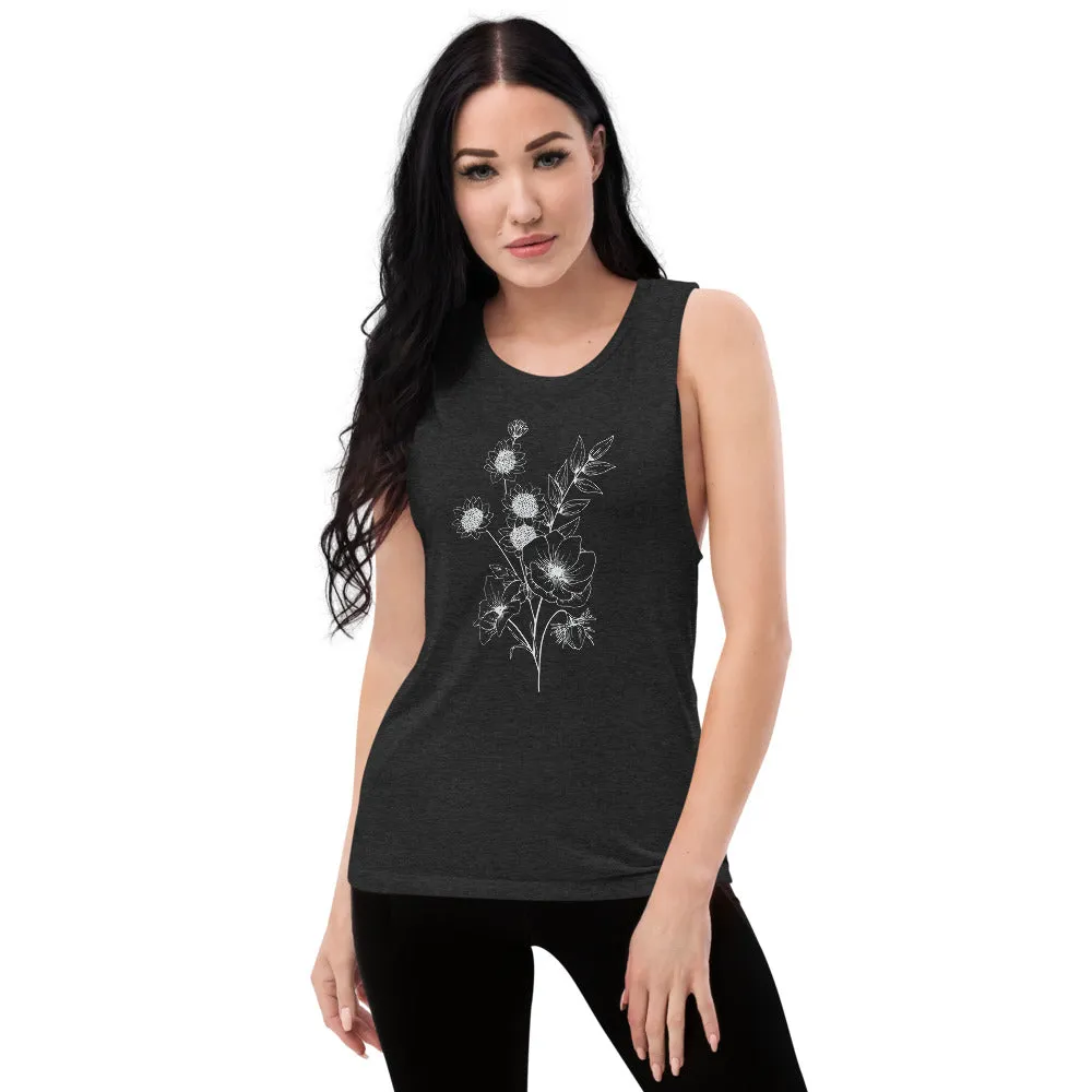 Floral Bouquet Ladies’ Muscle Tank