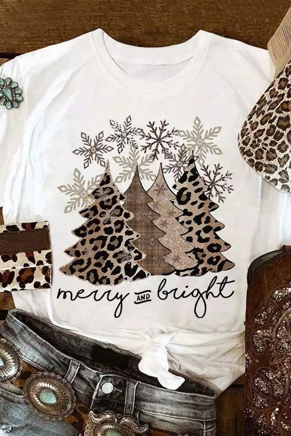 Floral Turkey Shape Print Short Sleeve T Shirt