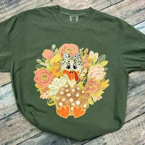 Floral Turkey Tee