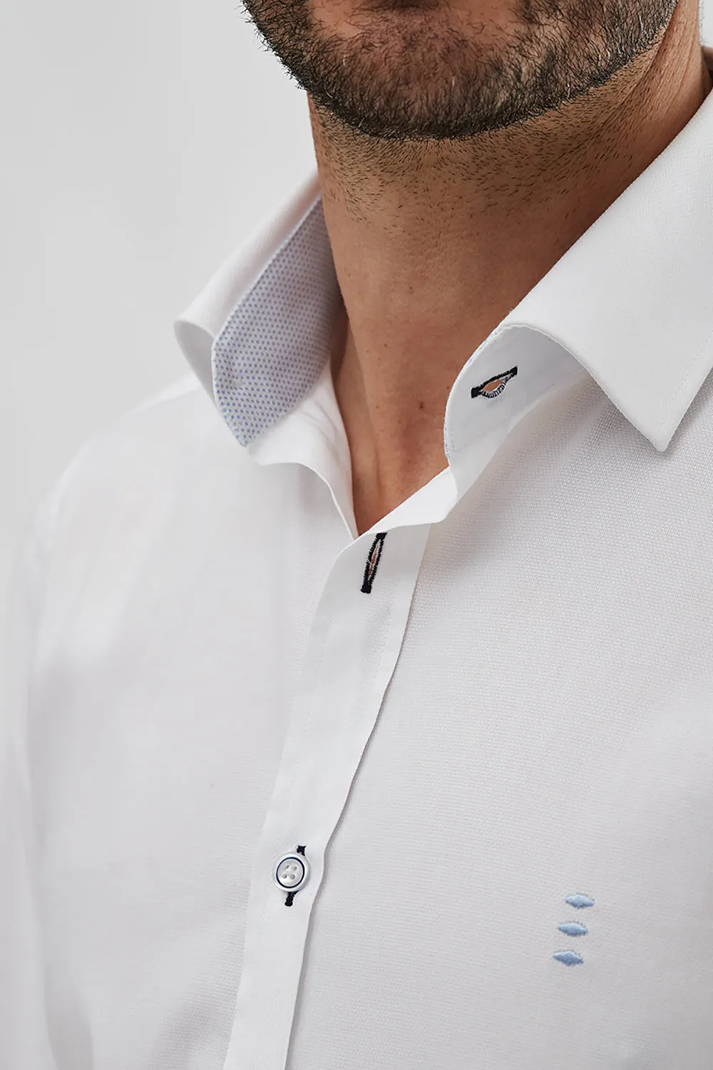 FLORENTINO COTTON OXFORD L/S SHIRT 123731
