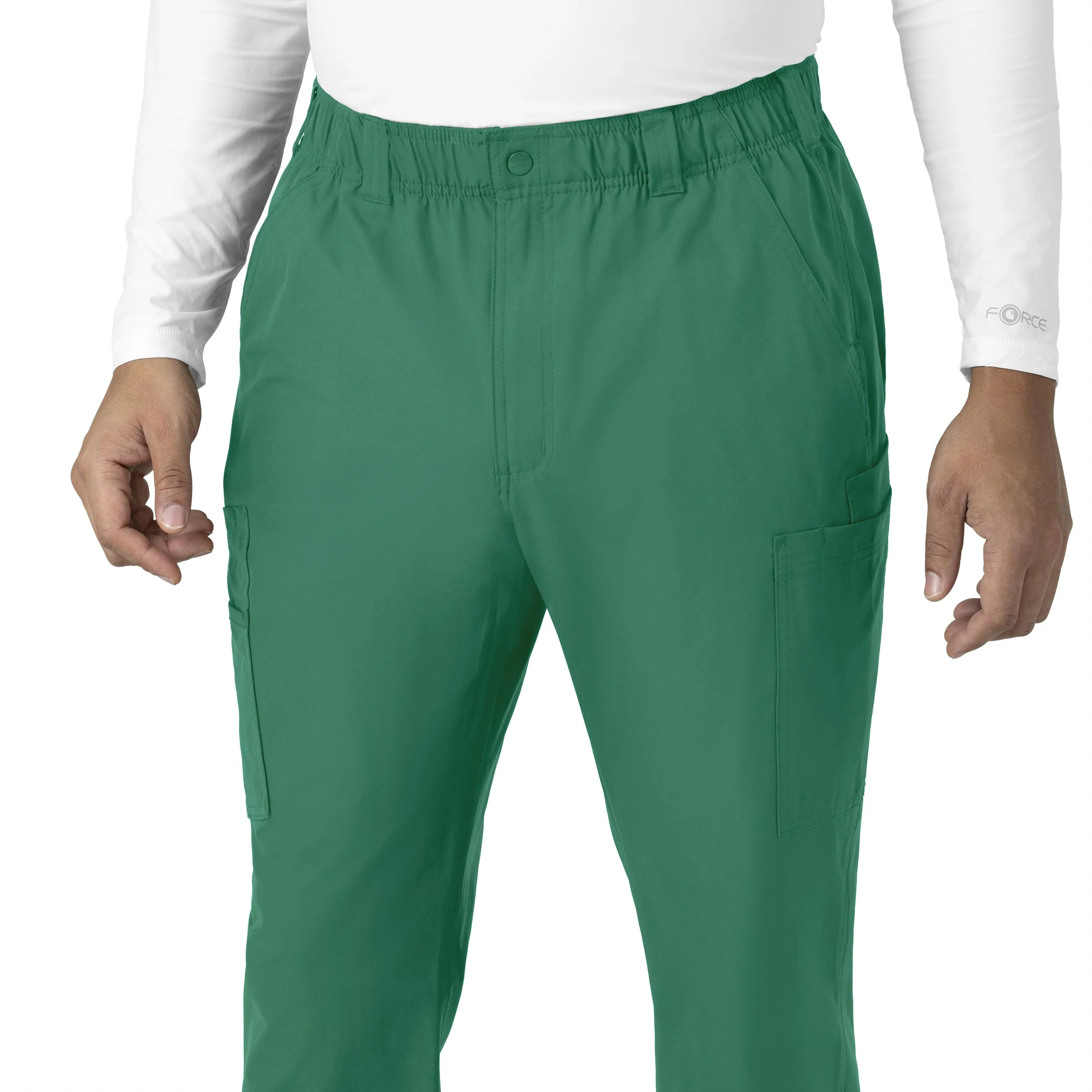 Force Essentials C56113 Men's Straight Leg Cargo Scrub Pants Hunter