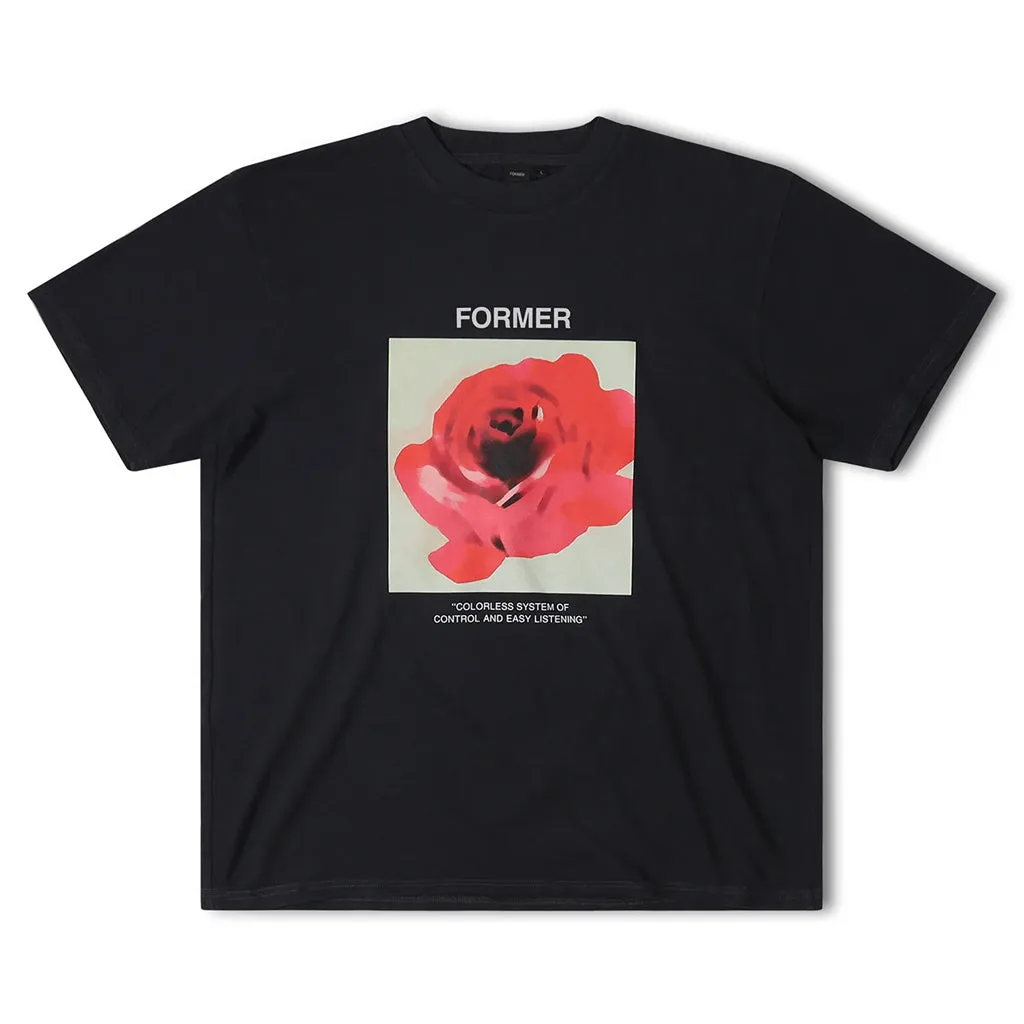 FORMER ROSETTE TEE - BLACK