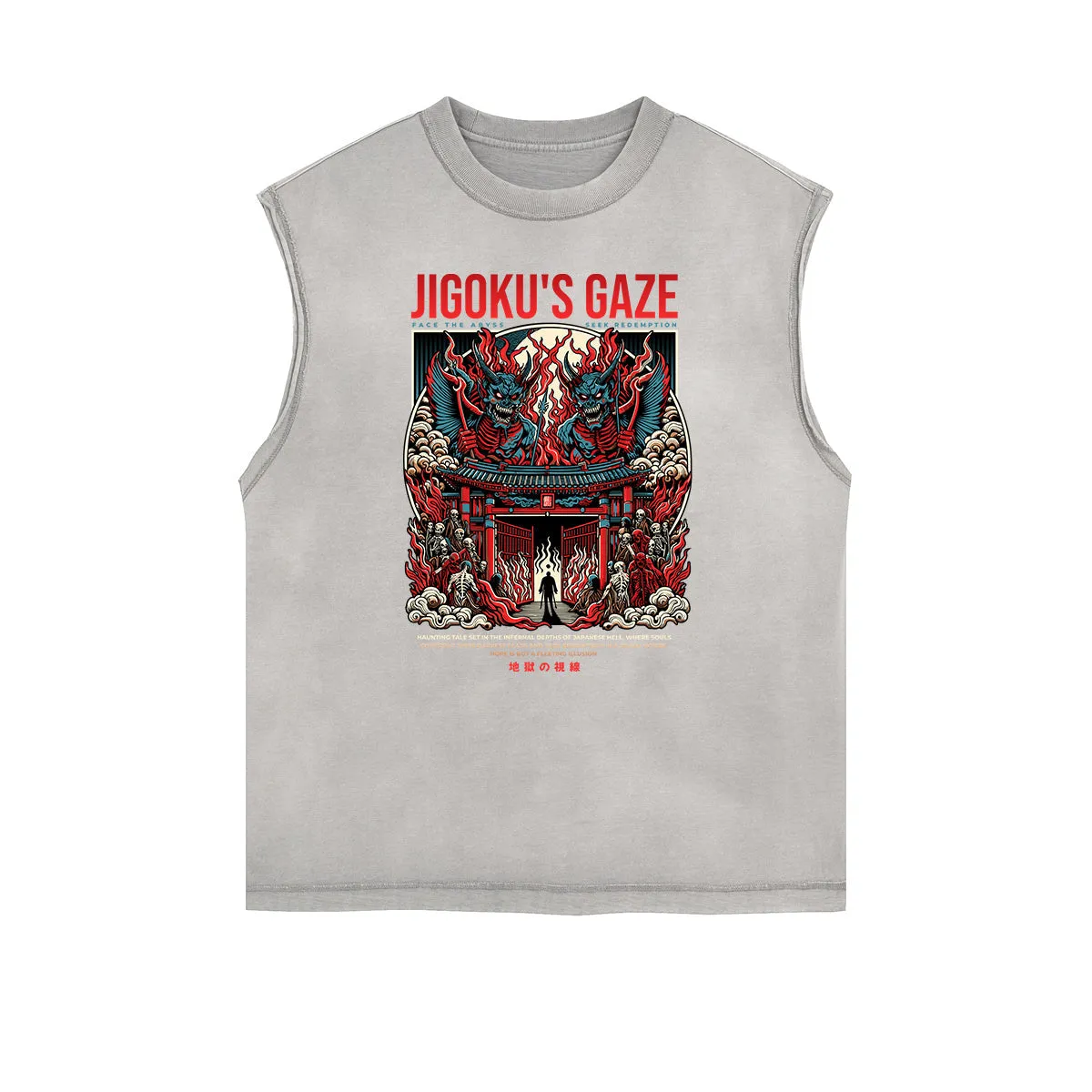 Frayed Edge Japanese Ukiyo Graphic Tank