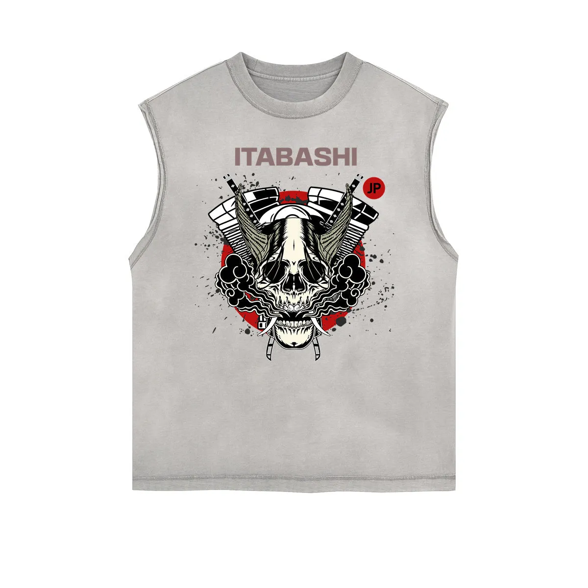Frayed Edge Japanese Ukiyo Graphic Tank