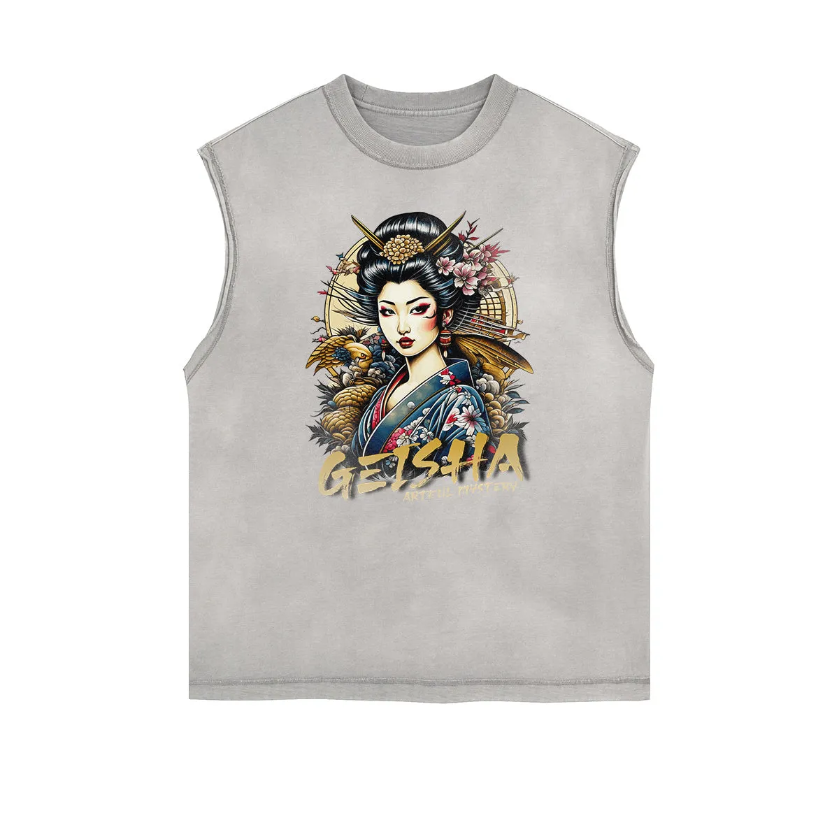 Frayed Edge Japanese Ukiyo Graphic Tank