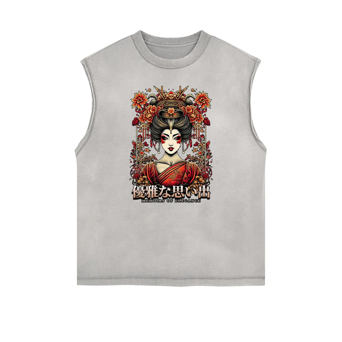 Frayed Edge Japanese Ukiyo Graphic Tank