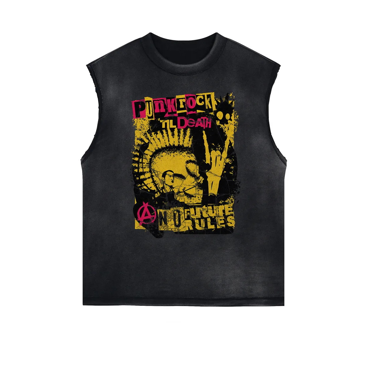 Frayed Edge Rock Style Graphic Tank
