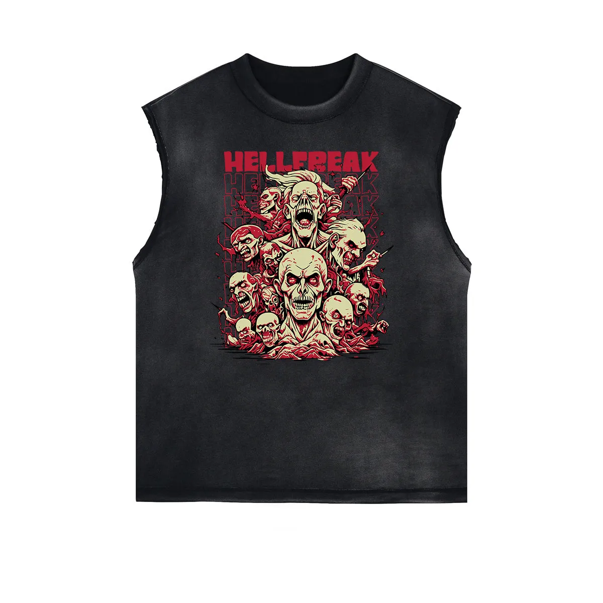 Frayed Edge Rock Style Graphic Tank