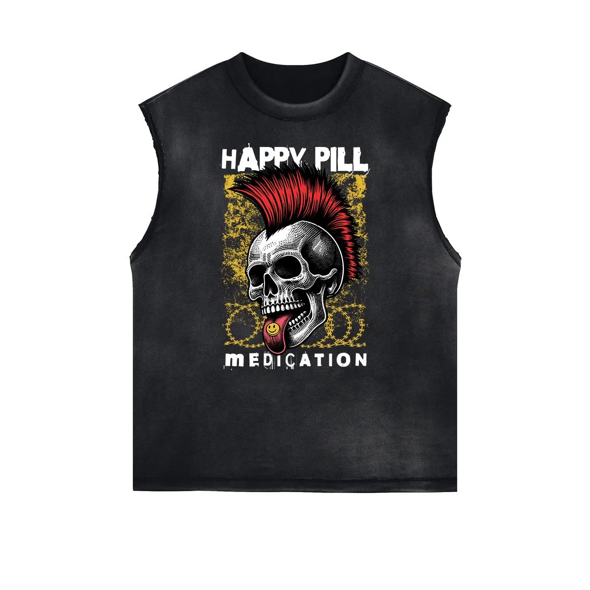 Frayed Edge Rock Style Graphic Tank