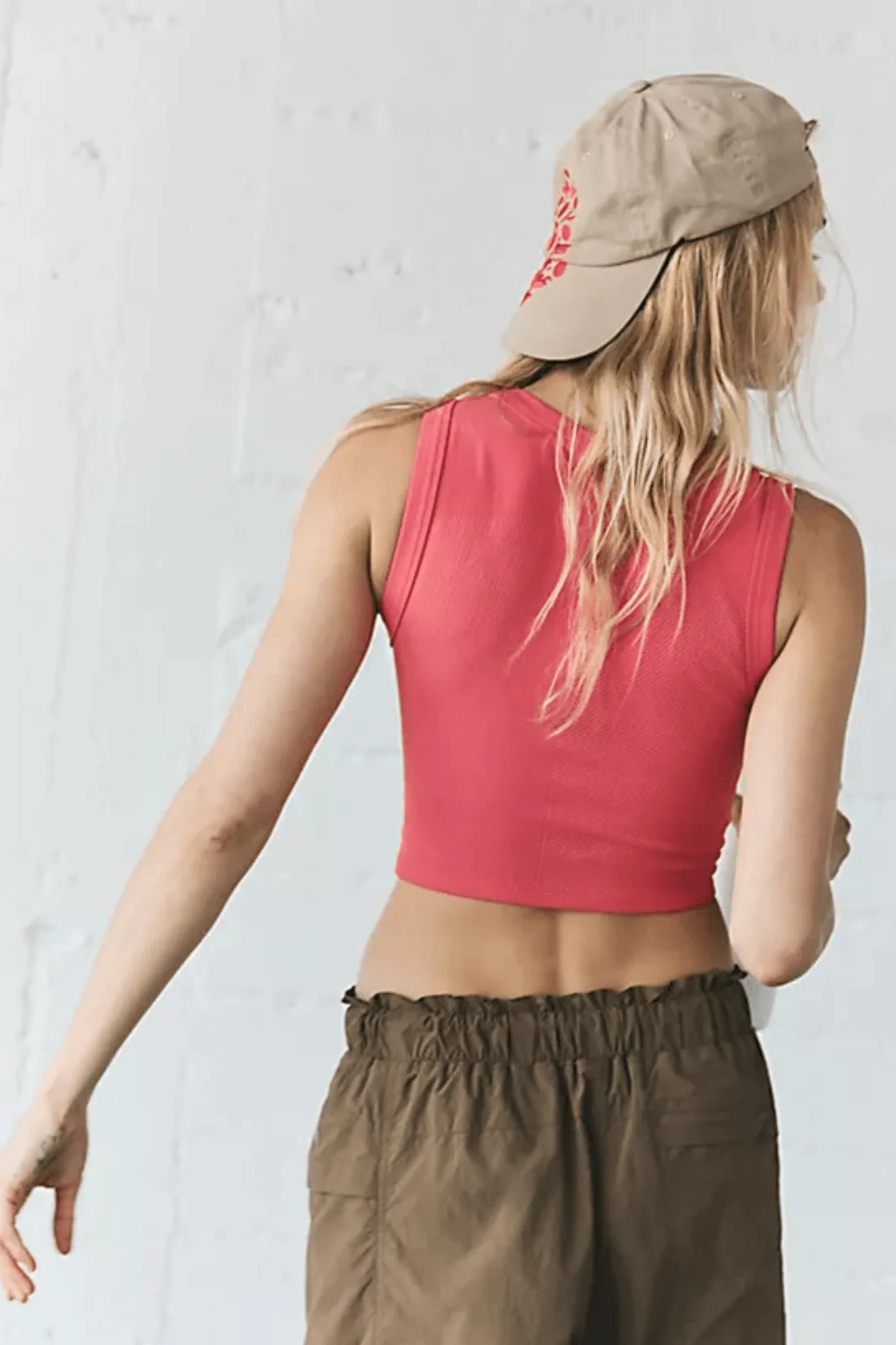 Free People: Free Throw Muscle Tank in Hibiscus