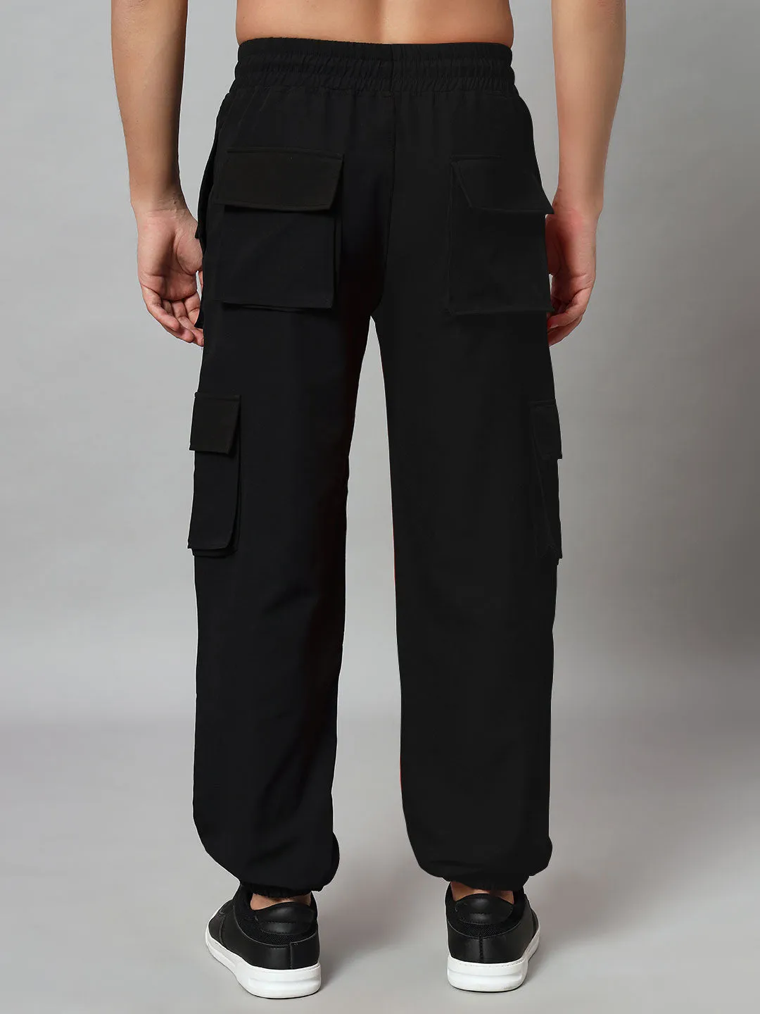 Frontline Reflector Parachute Cargo Pants (Black)