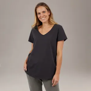 Fundamental Vee Tee / Washed Blk