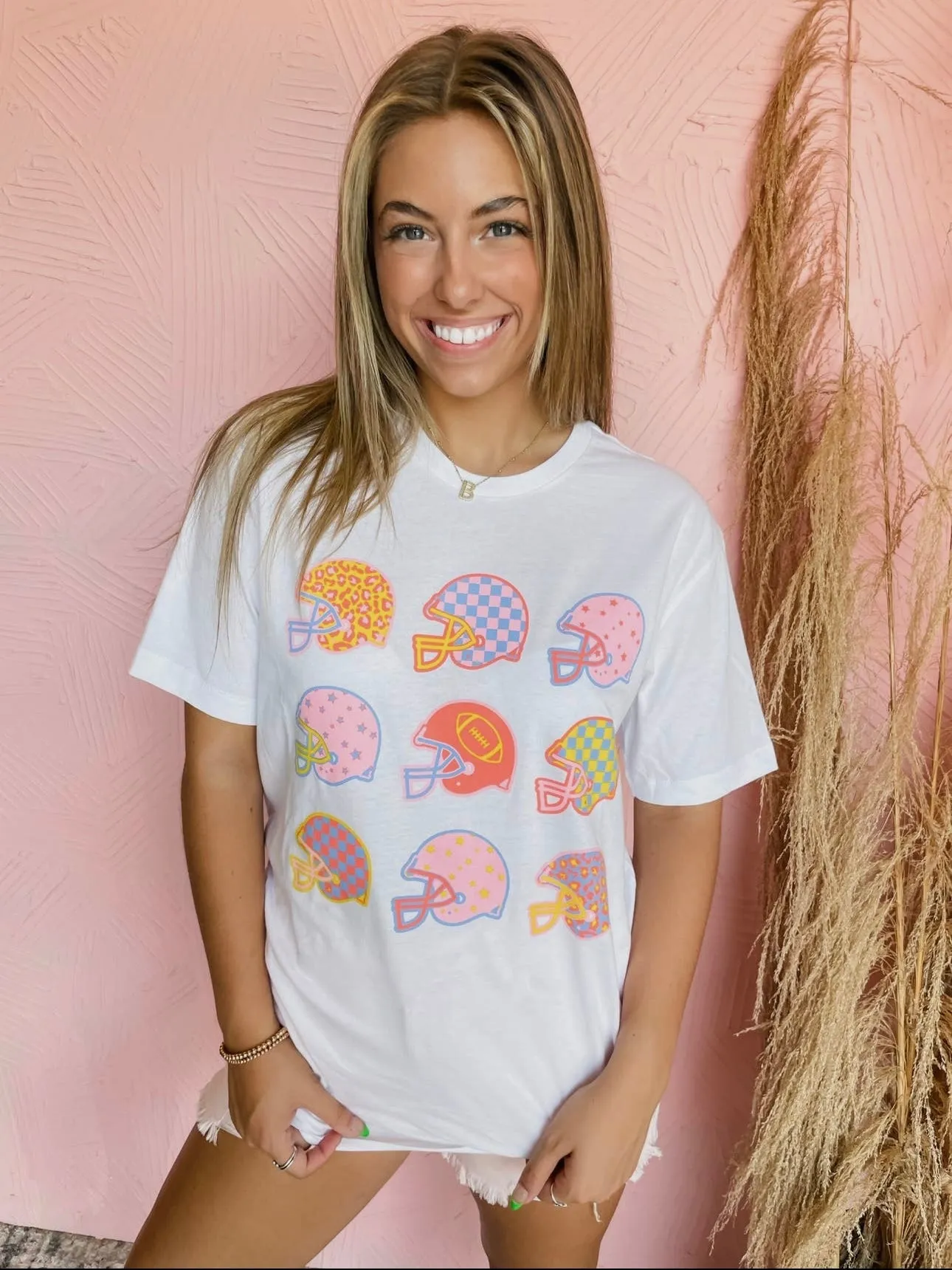 Funky Football Tee: White