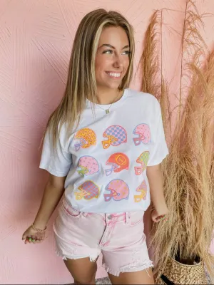 Funky Football Tee: White