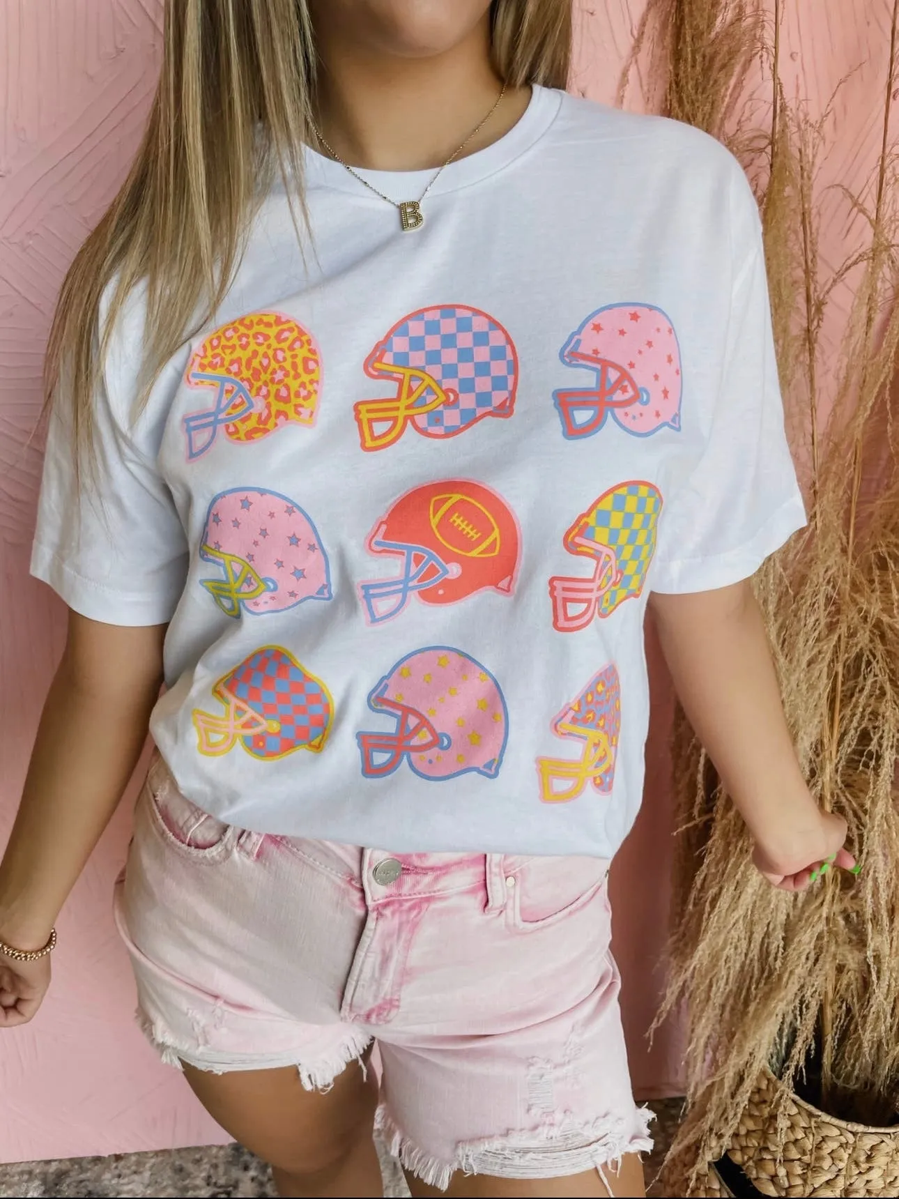 Funky Football Tee: White