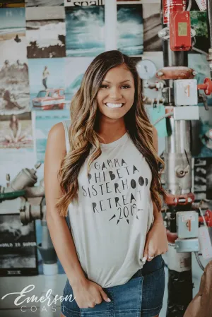 Gamma Phi Beta Sisterhood Retreat Tank