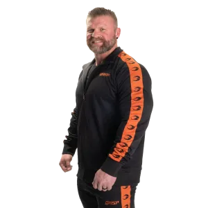GASP Tracksuit Jacket - Black/Flame