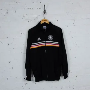 Germany Football 90s Adidas Tracksuit Top Jacket - Black - L