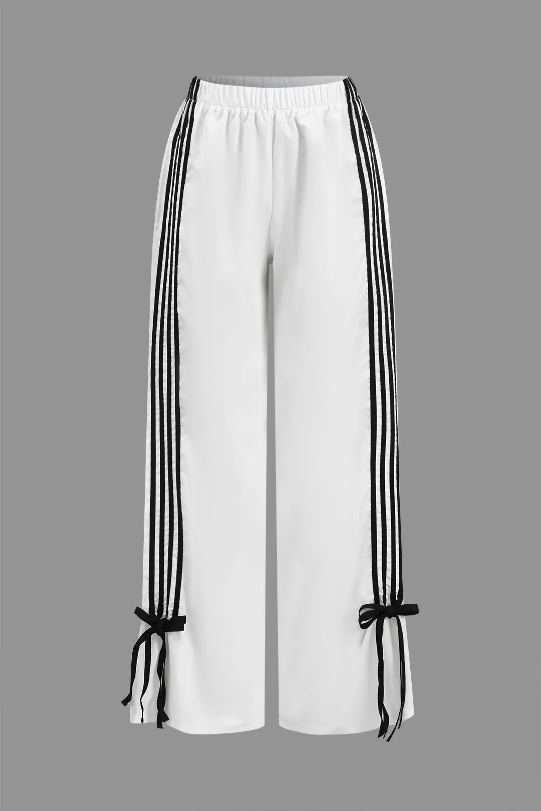 Gloria - Patchwork Bow Detail Woman's Trousers