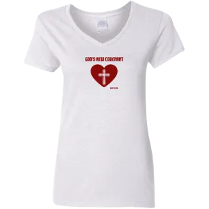 God’s New Covenant Ladies V-Neck Tee