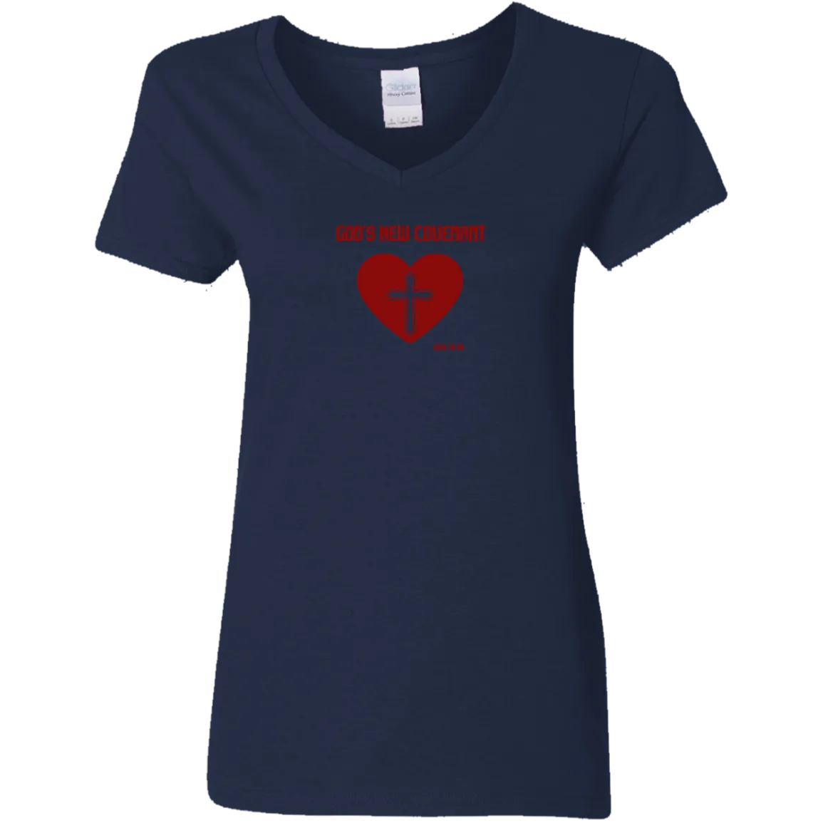 God’s New Covenant Ladies V-Neck Tee