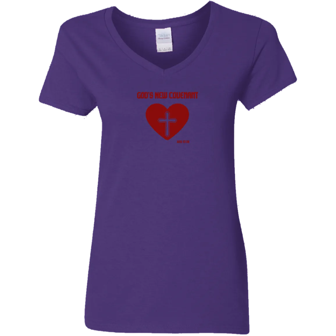 God’s New Covenant Ladies V-Neck Tee