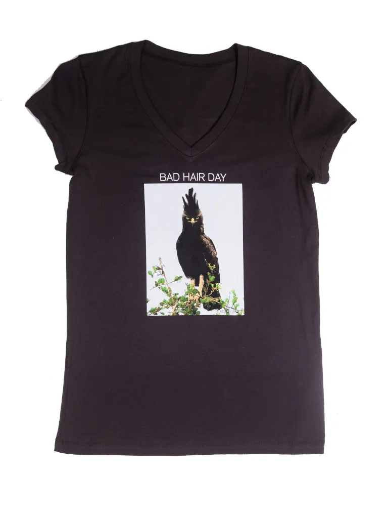 GOOD/BAD HAIR DAY V-NECK TEE