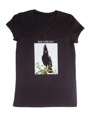 GOOD/BAD HAIR DAY V-NECK TEE