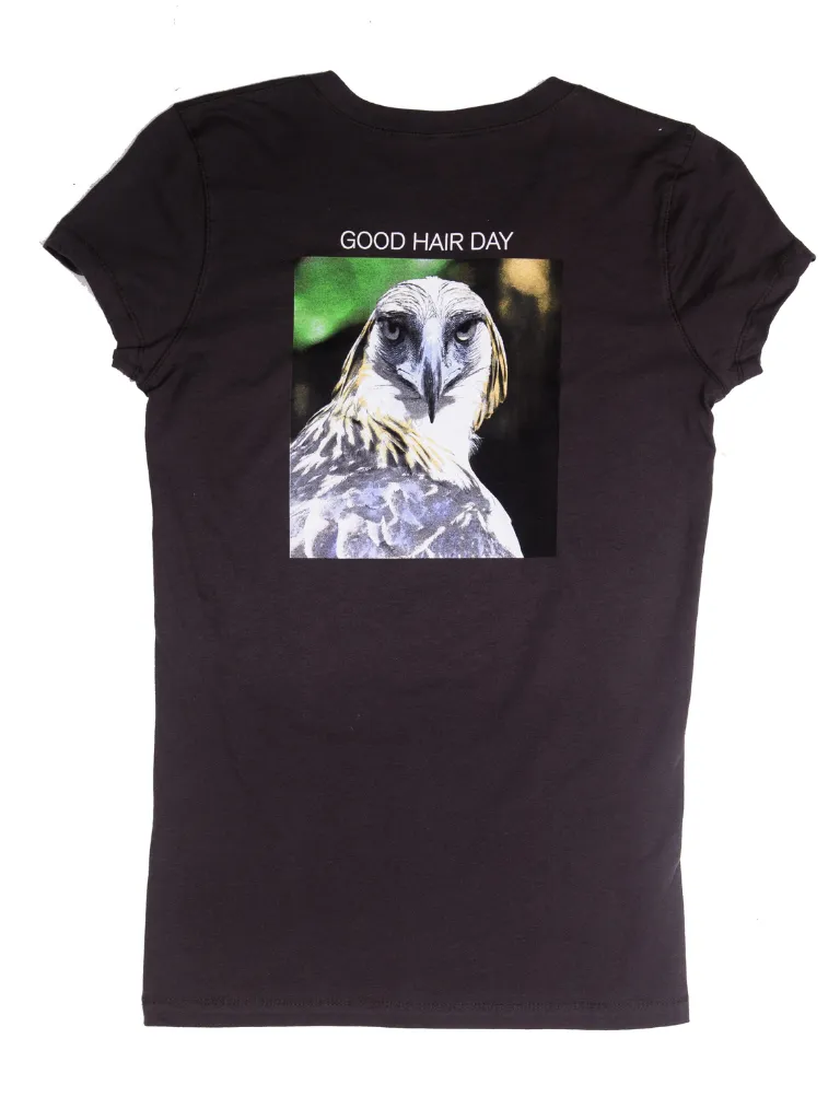 GOOD/BAD HAIR DAY V-NECK TEE