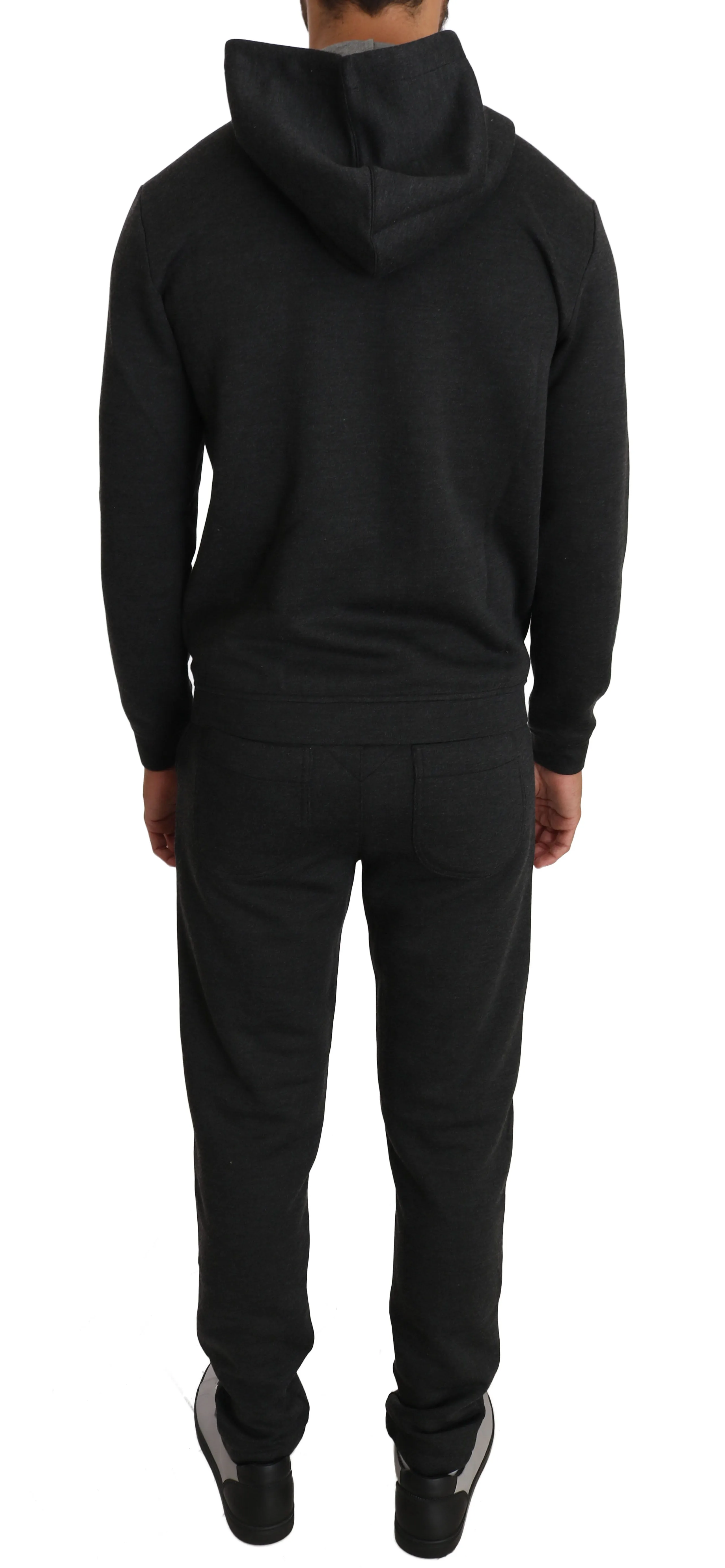 Gray Cotton Sweater Pants Tracksuit