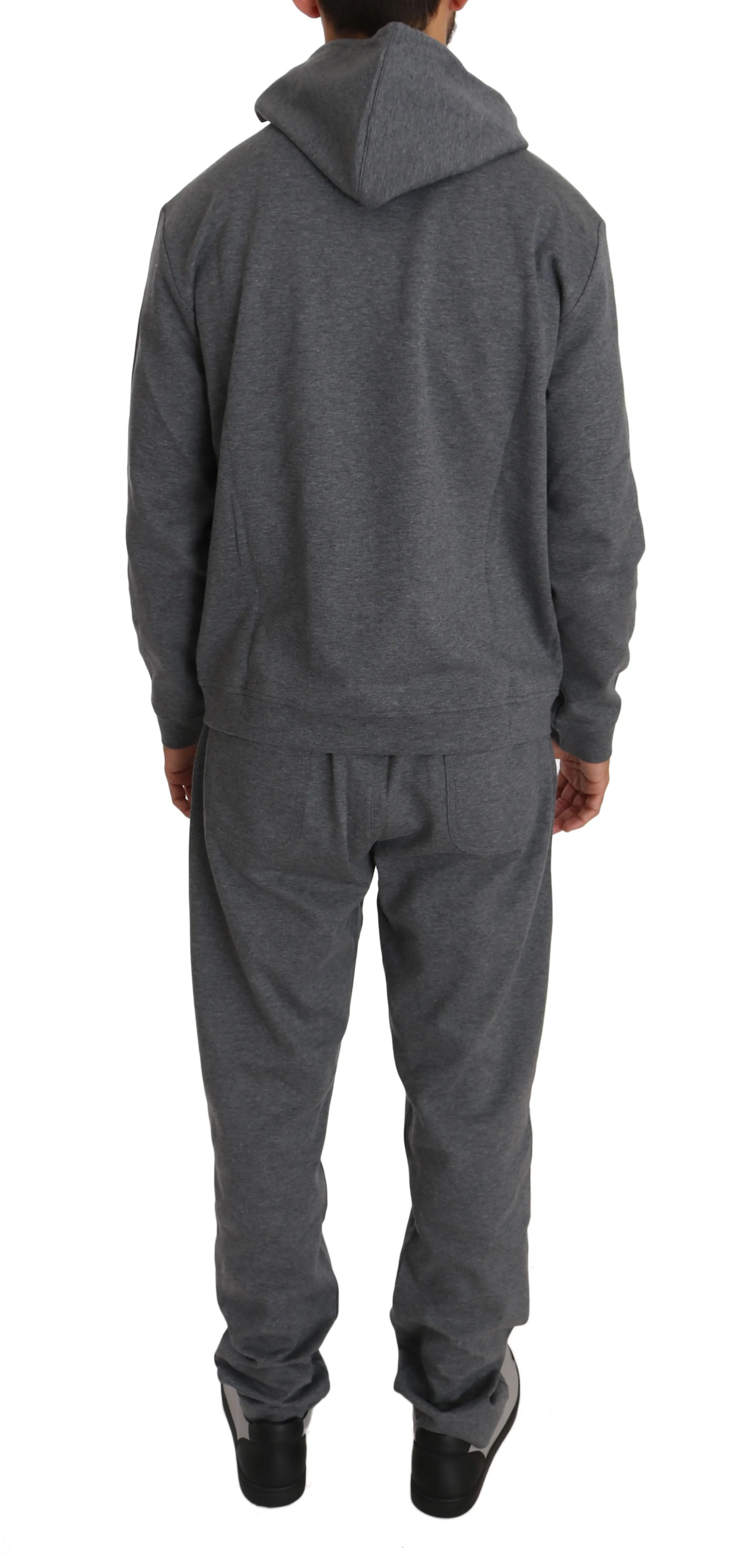 Gray Cotton Sweater Pants Tracksuit