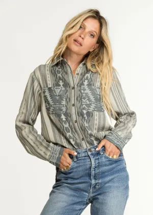 Grey Navajo Western Shirt